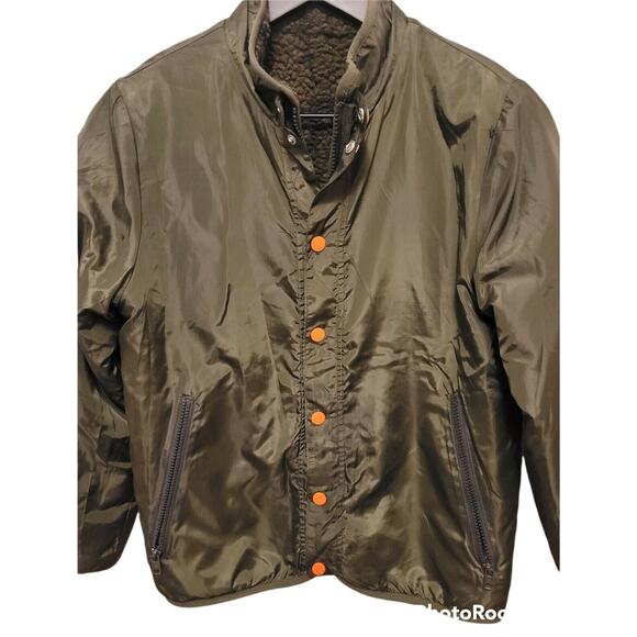 Euc Stella McCartney Kids reversible shearling jacketCAMO/Green - Picture 3 of 9